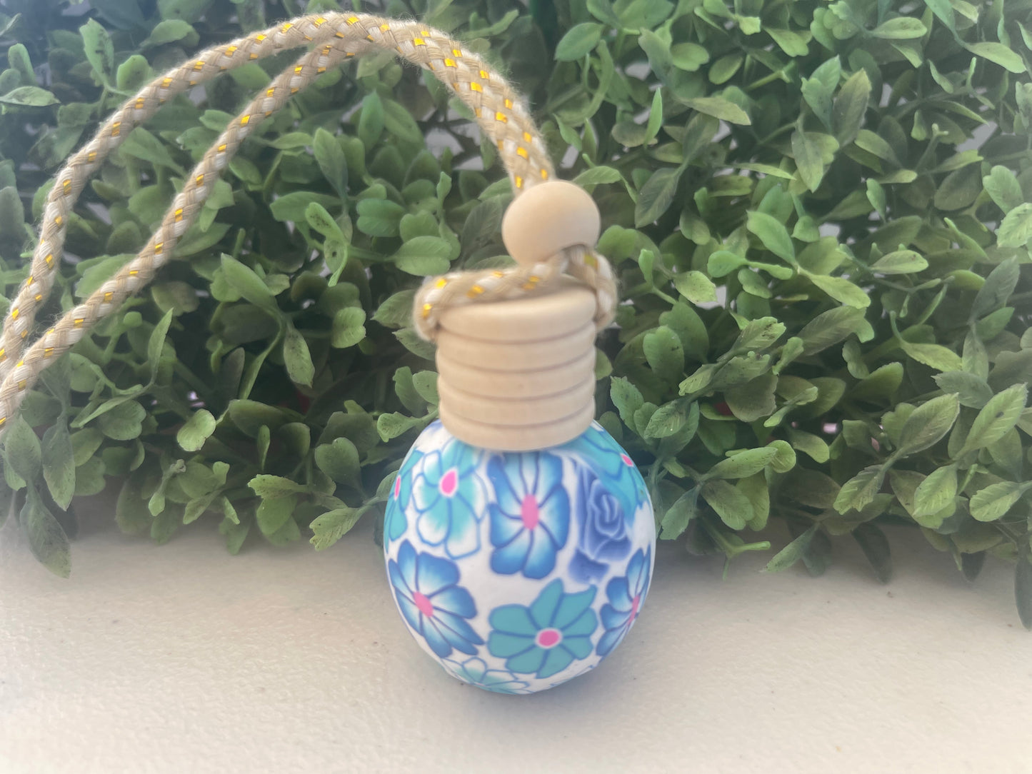 Multi Flowers Blanco y Azul